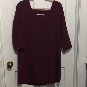 Burgundy dress